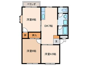 エルディム三島の物件間取画像